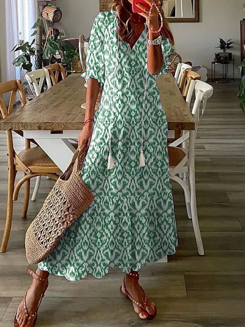 Ein Stilvolles Sommerkleid mit Print