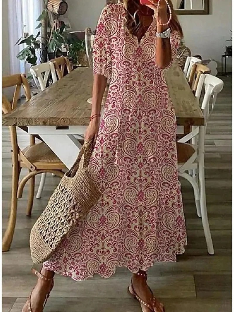 Ein Stilvolles Sommerkleid mit Print